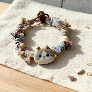 Custom Pet Clay Charm Braided Bracelet