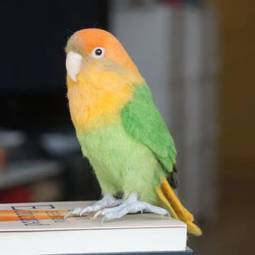 Custom Handmade Wool Felt Birds Sculpture